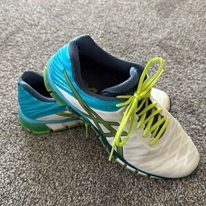 ASICS Teal and White Athletic Shoes